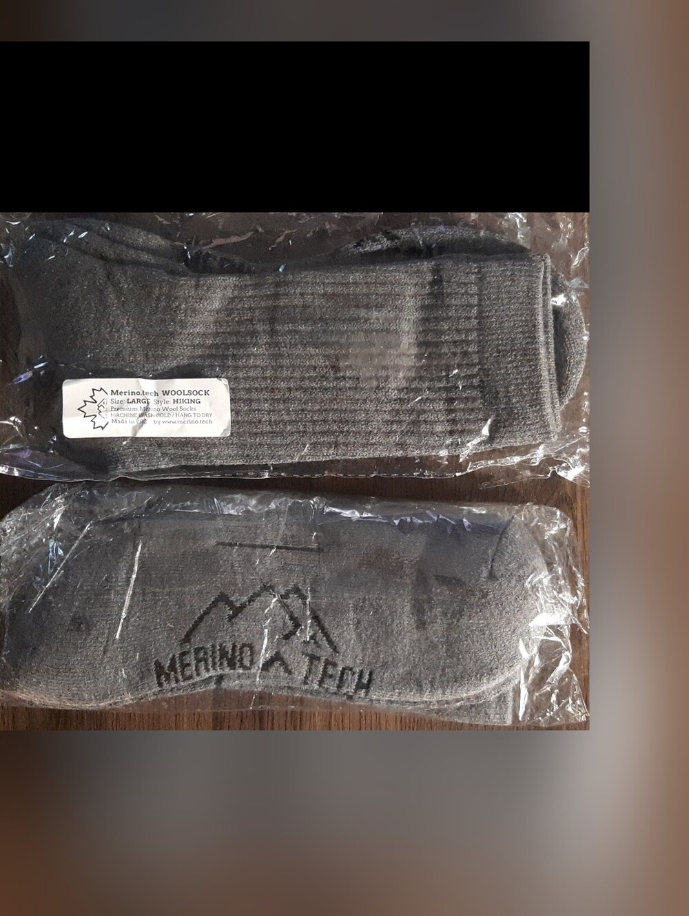 2 x Merino Tech Hiking Unisex Large Premium Merino Wool Socks